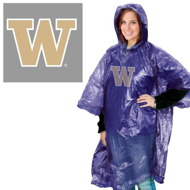 Poncho de lluvia de los Washington Huskies