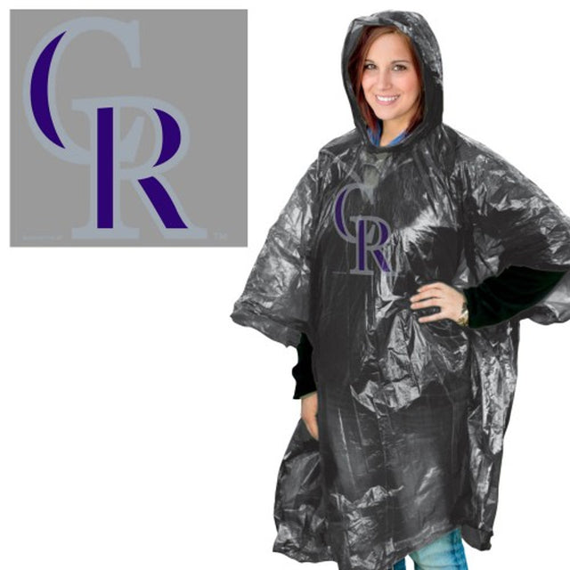 Poncho de lluvia de los Colorado Rockies