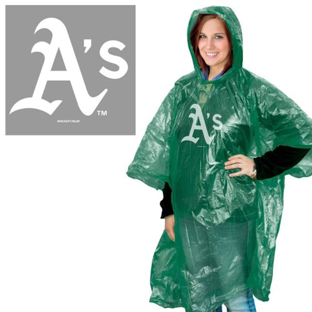 Poncho de lluvia de los Atléticos de Oakland