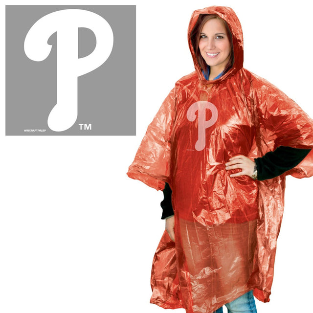 Poncho de lluvia de los Phillies de Filadelfia