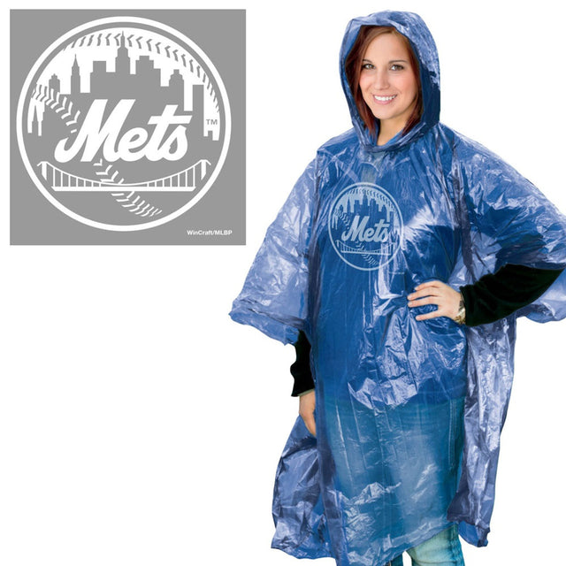 Poncho de lluvia de los Mets de Nueva York