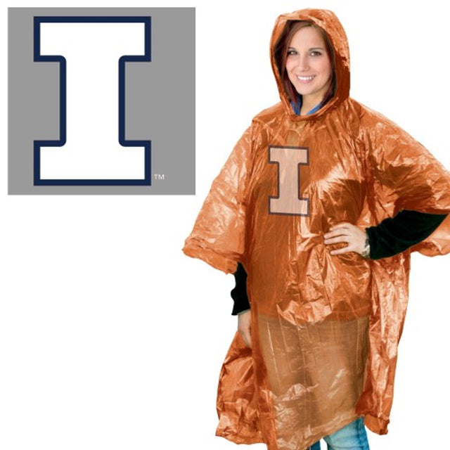 Poncho de lluvia de Illinois Fighting Illini