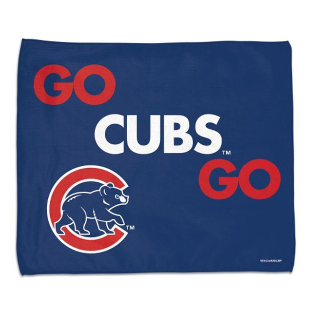 Toalla de los Chicago Cubs de 15 x 18 pulgadas, estilo rally