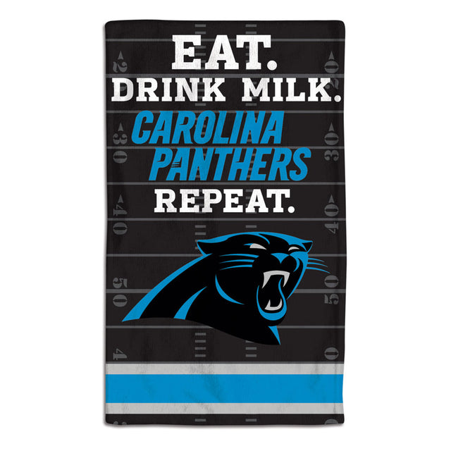 Carolina Panthers Baby Burp Cloth 10x17