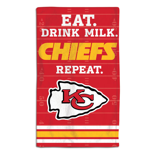 Paño para eructar para bebés de los Kansas City Chiefs, 10 x 17