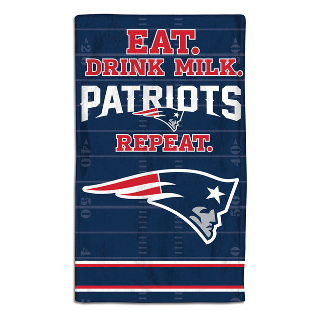 New England Patriots Baby Burp Cloth 10x17