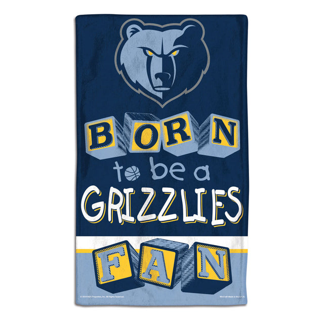 Memphis Grizzlies Baby Burp Cloth 10x17