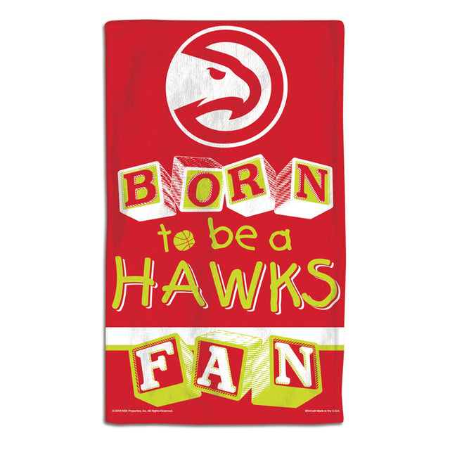 Paño para eructar para bebés de los Atlanta Hawks, 10 x 17