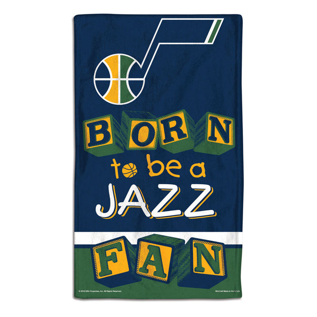 Paño para eructar para bebés Utah Jazz de 10 x 17