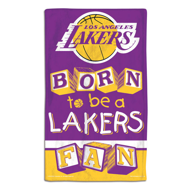 Los Angeles Lakers Baby Burp Cloth 10x17