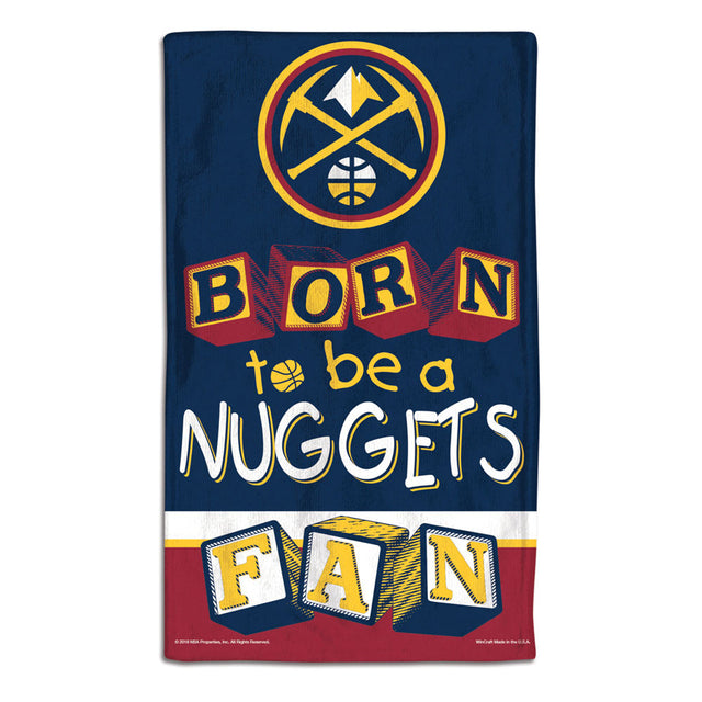 Paño para eructar para bebés de los Denver Nuggets, 10 x 17