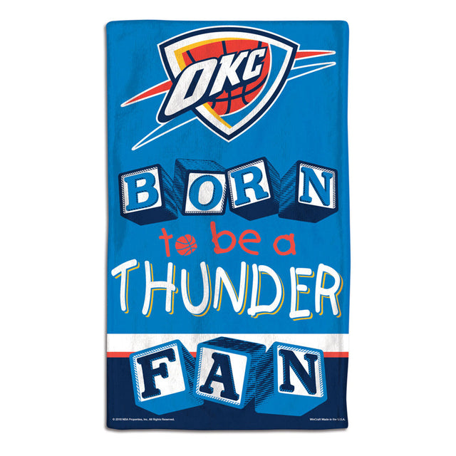 Oklahoma City Thunder Baby Burp Cloth 10x17