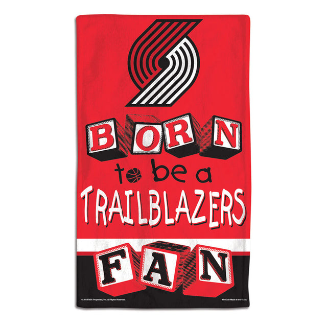 Portland Trail Blazers Baby Burp Cloth 10x17