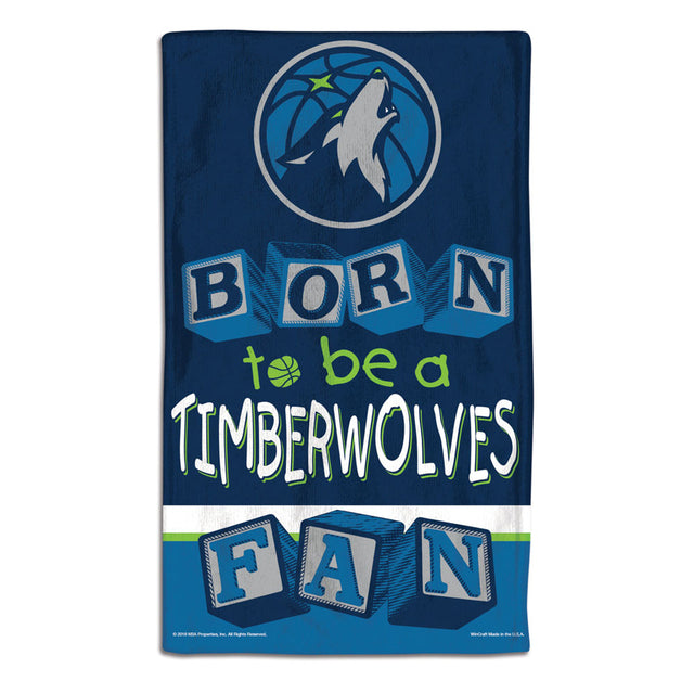 Minnesota Timberwolves Baby Burp Cloth 10x17