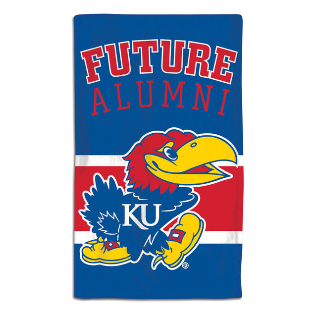 Kansas Jayhawks Baby Burp Cloth 10x17