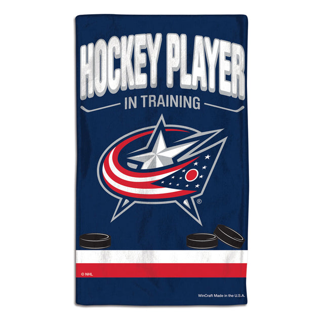 Columbus Blue Jackets Baby Burp Cloth 10x17