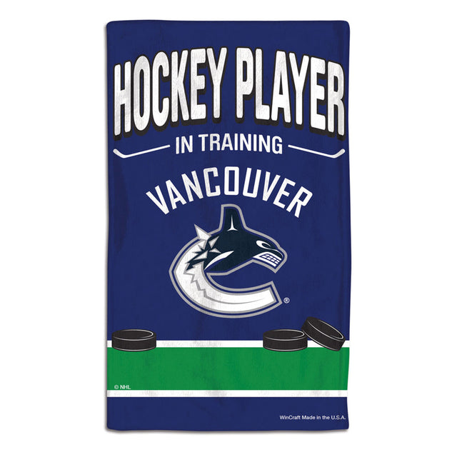 Vancouver Canucks Baby Burp Cloth 10x17