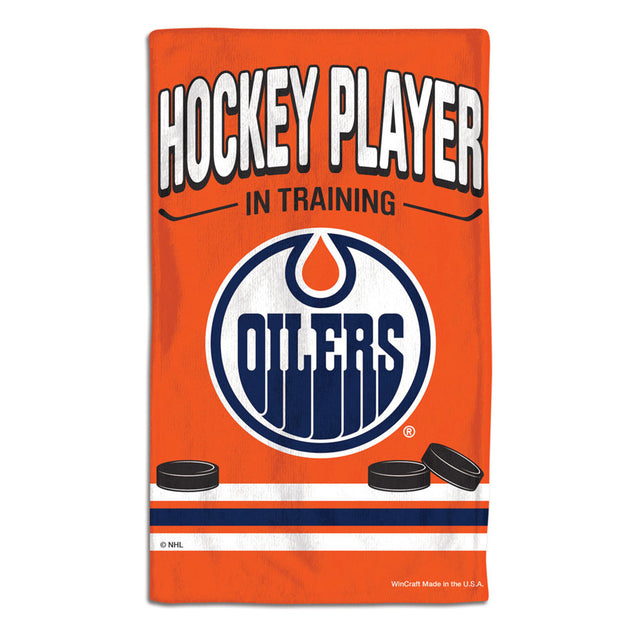 Paño para eructar para bebés de los Edmonton Oilers, 10 x 17