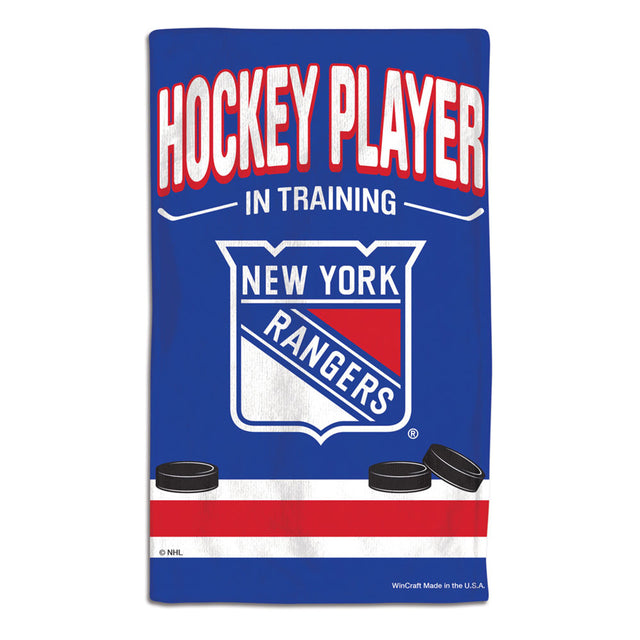 Paño para eructar para bebés de los New York Rangers, 10 x 17