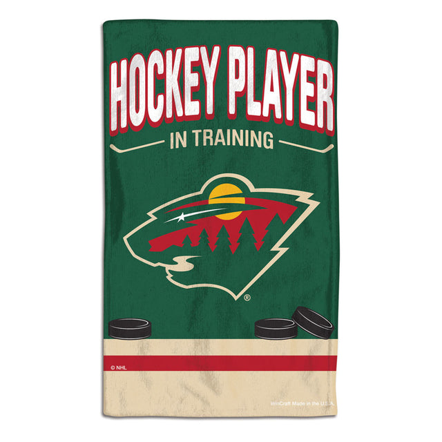 Minnesota Wild Baby Burp Cloth 10x17