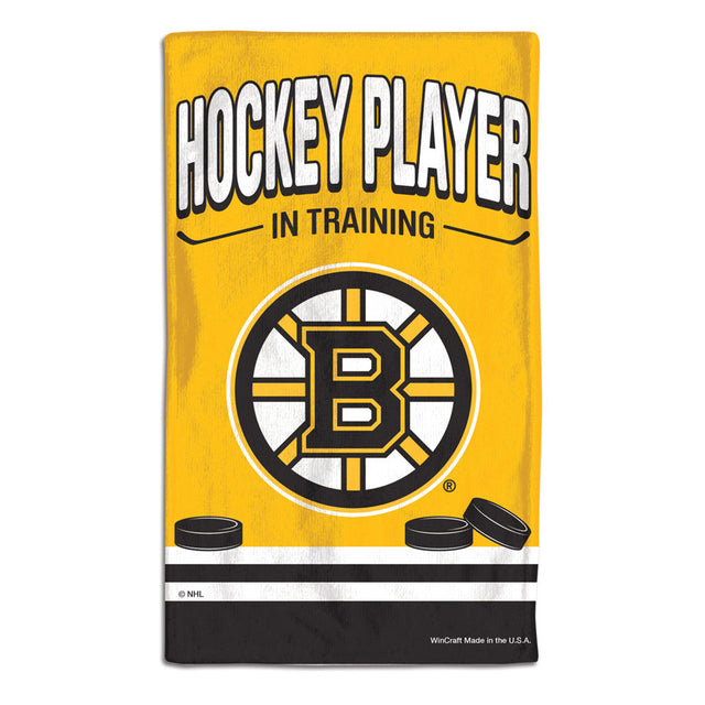 Boston Bruins Baby Burp Cloth 10x17