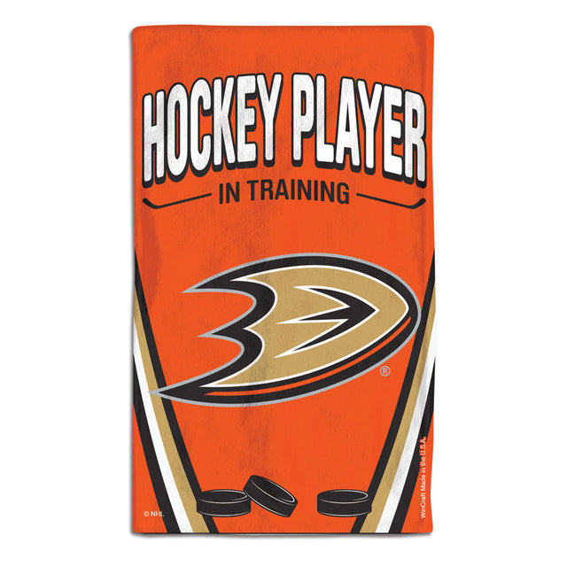 Anaheim Ducks Baby Burp Cloth 10x17