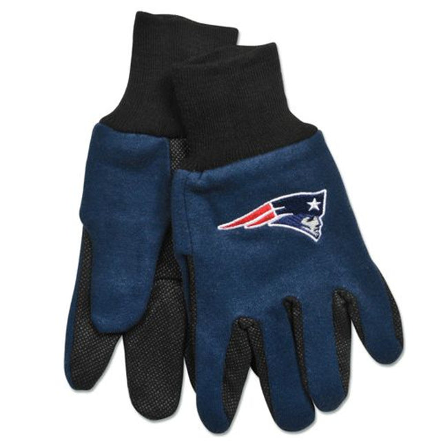 Guantes de dos tonos para adultos de los New England Patriots