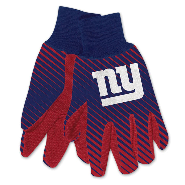 Guantes de dos tonos para adultos de los New York Giants