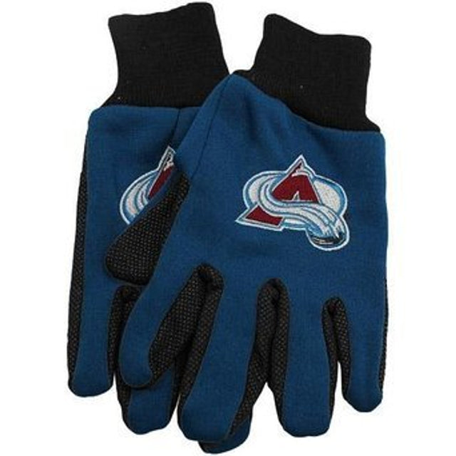 Guantes Colorado Avalanche de dos tonos, talla para adultos