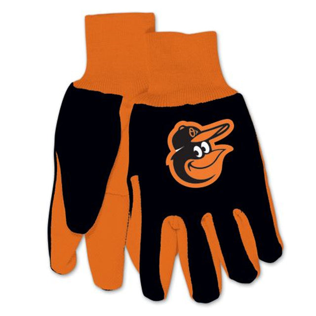 Guantes de dos tonos de los Baltimore Orioles, talla para adultos