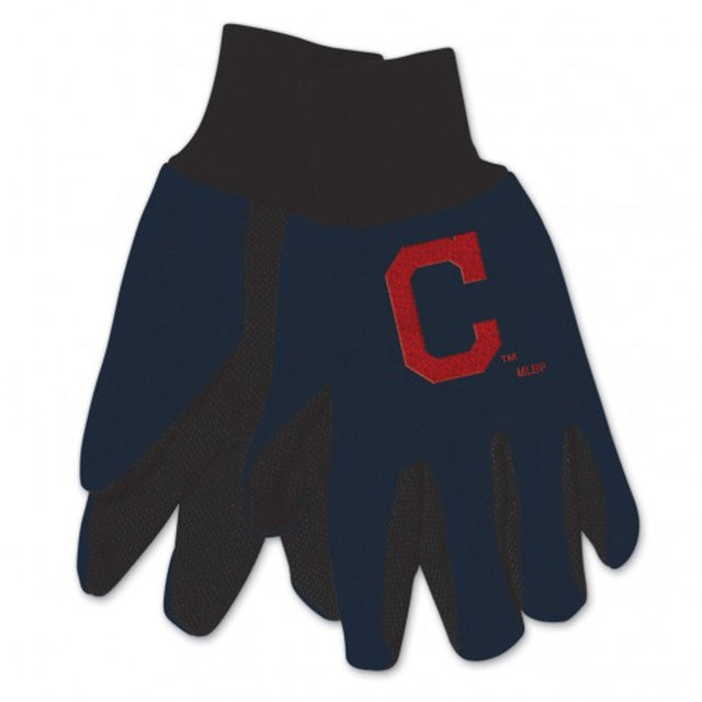 Guantes de dos tonos de los Cleveland Indians (talla para adultos)