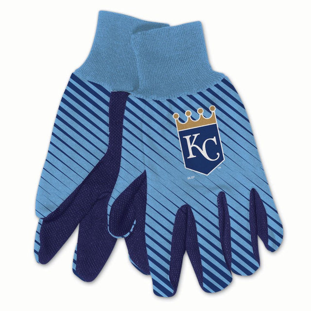 Guantes de dos tonos de los Kansas City Royals, talla para adultos