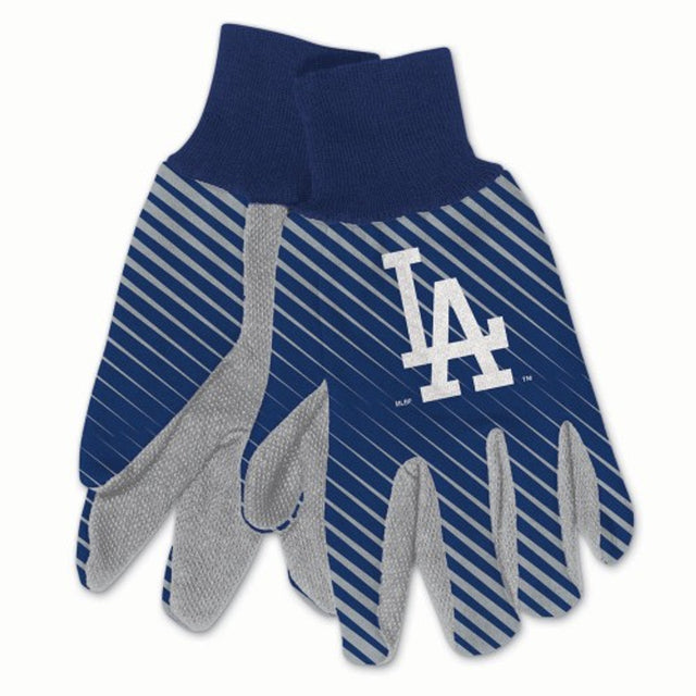 Guantes de los Dodgers de Los Ángeles, estilo bicolor, talla para adultos