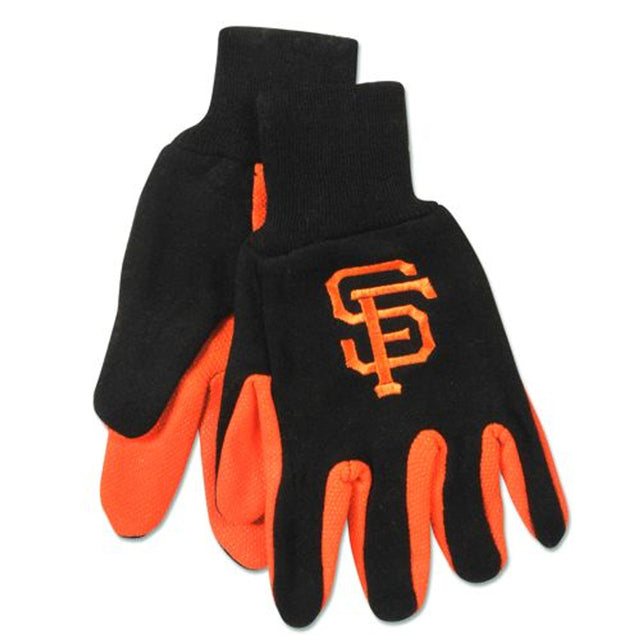 Guantes de dos tonos de los San Francisco Giants, talla para adultos