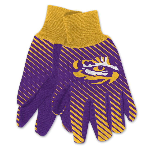 Guantes de dos tonos de los LSU Tigers para adultos