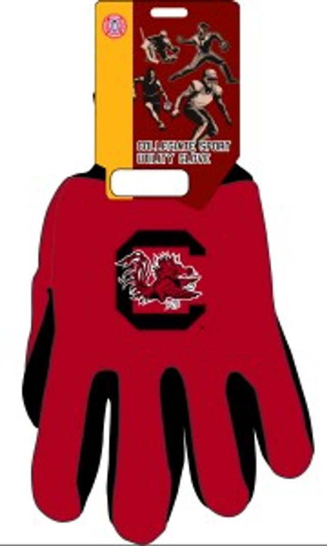 Guantes de dos tonos de South Carolina Gamecocks para adultos