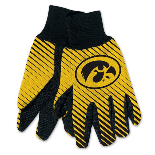 Guantes de dos tonos de Iowa Hawkeyes para adultos