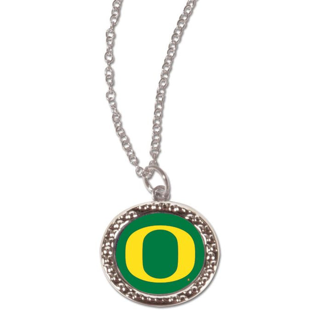 Collar con dije de los Oregon Ducks y tarjeta de joyería