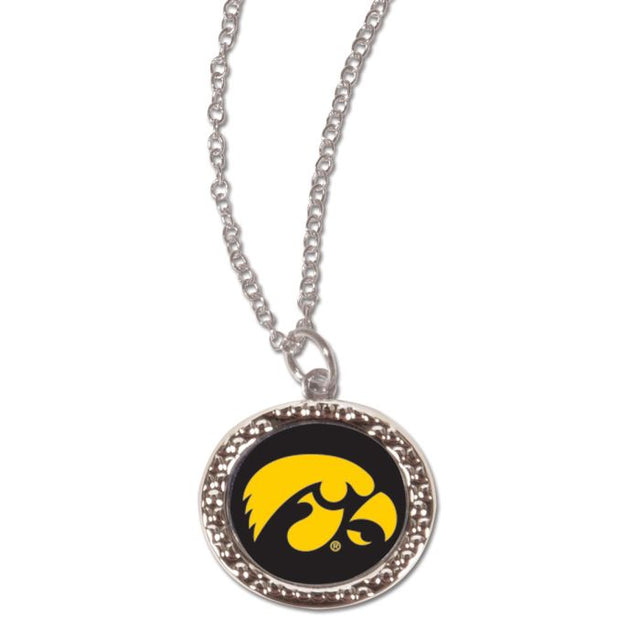 Iowa Hawkeyes Necklace w/Charm Jewelry Card