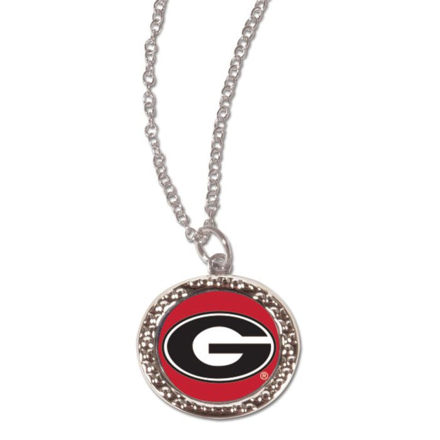 Georgia Bulldogs Necklace w/Charm Jewelry Card