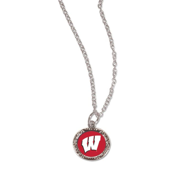 Pulsera de Wisconsin Badgers con dijes, joyería en cartulina