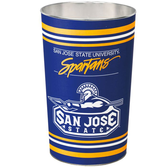 San Jose State Spartans Wastebasket - tapered 15"H