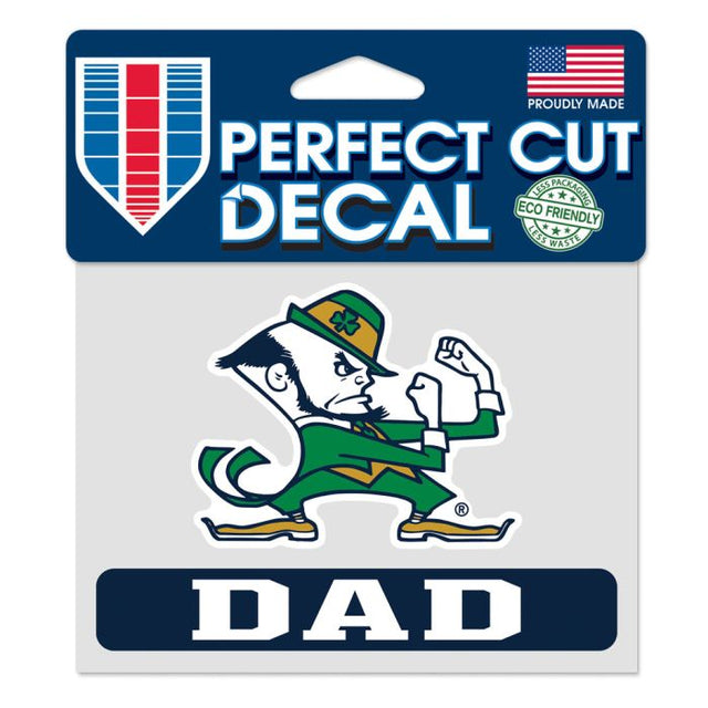 Notre Dame Fighting Irish Notre Dame Dad Perfect Cut Color Decal 4.5" x 5.75"