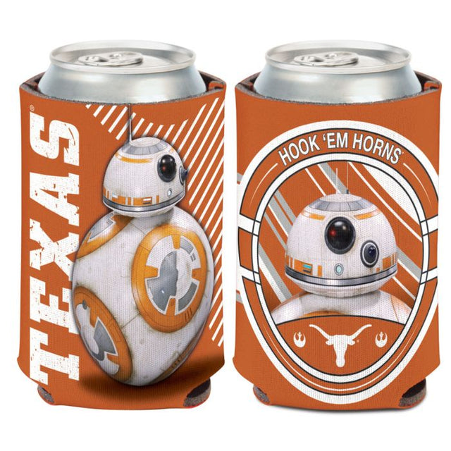 Enfriador de lata Texas Longhorns / Star Wars BB8 de 12 oz.