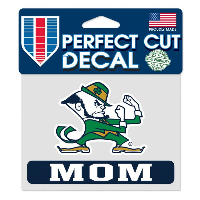 Notre Dame Fighting Irish Notre Dame Mom Perfect Cut Color Decal 4.5" x 5.75"