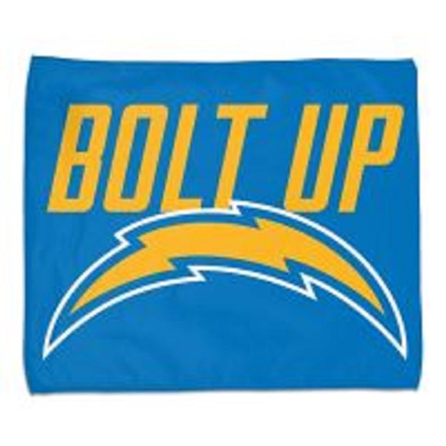 Los Angeles Chargers Towel 15x18 Rally Style Full Color