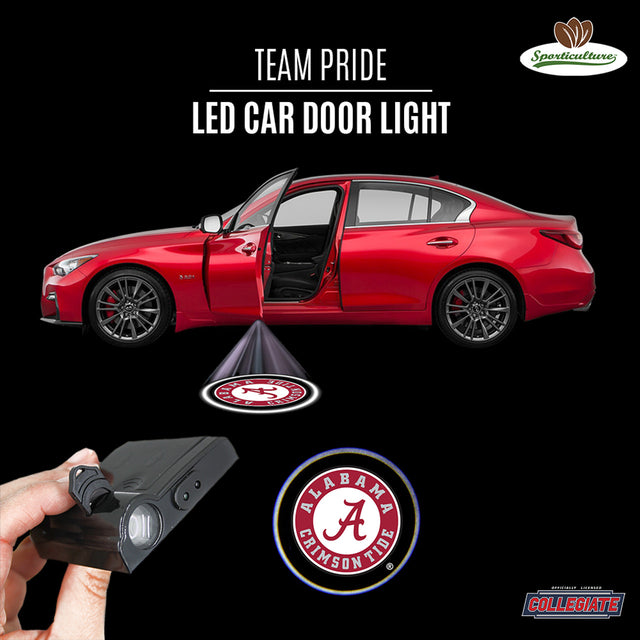 Luz LED para puerta de automóvil Alabama Crimson Tide