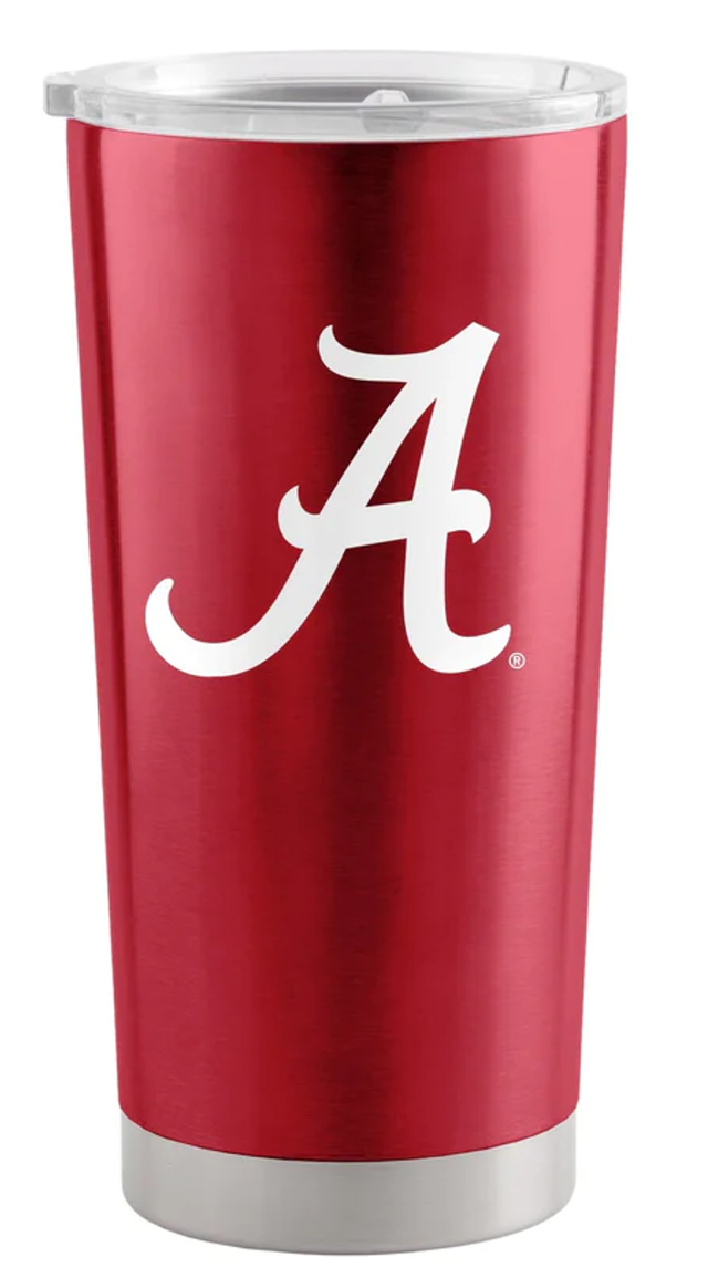 Vaso de viaje Alabama Crimson Tide de acero inoxidable de 20 oz