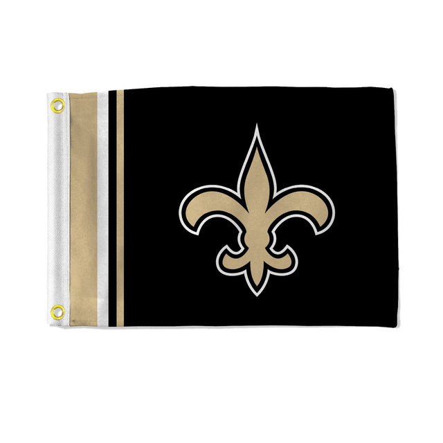 Bandera de los New Orleans Saints de 12 x 17 pulgadas, con rayas, utilitaria