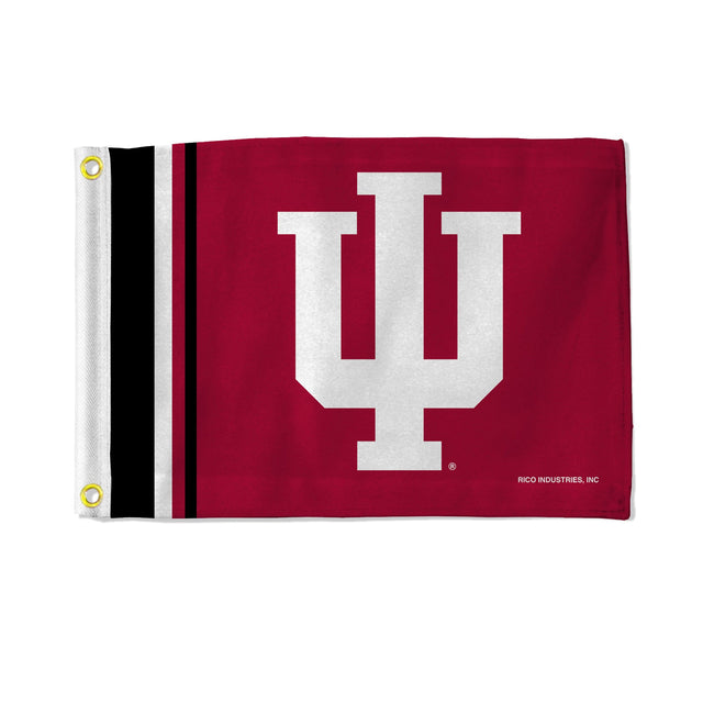 Bandera de los Indiana Hoosiers de 12 x 17 pulgadas, de uso general y a rayas